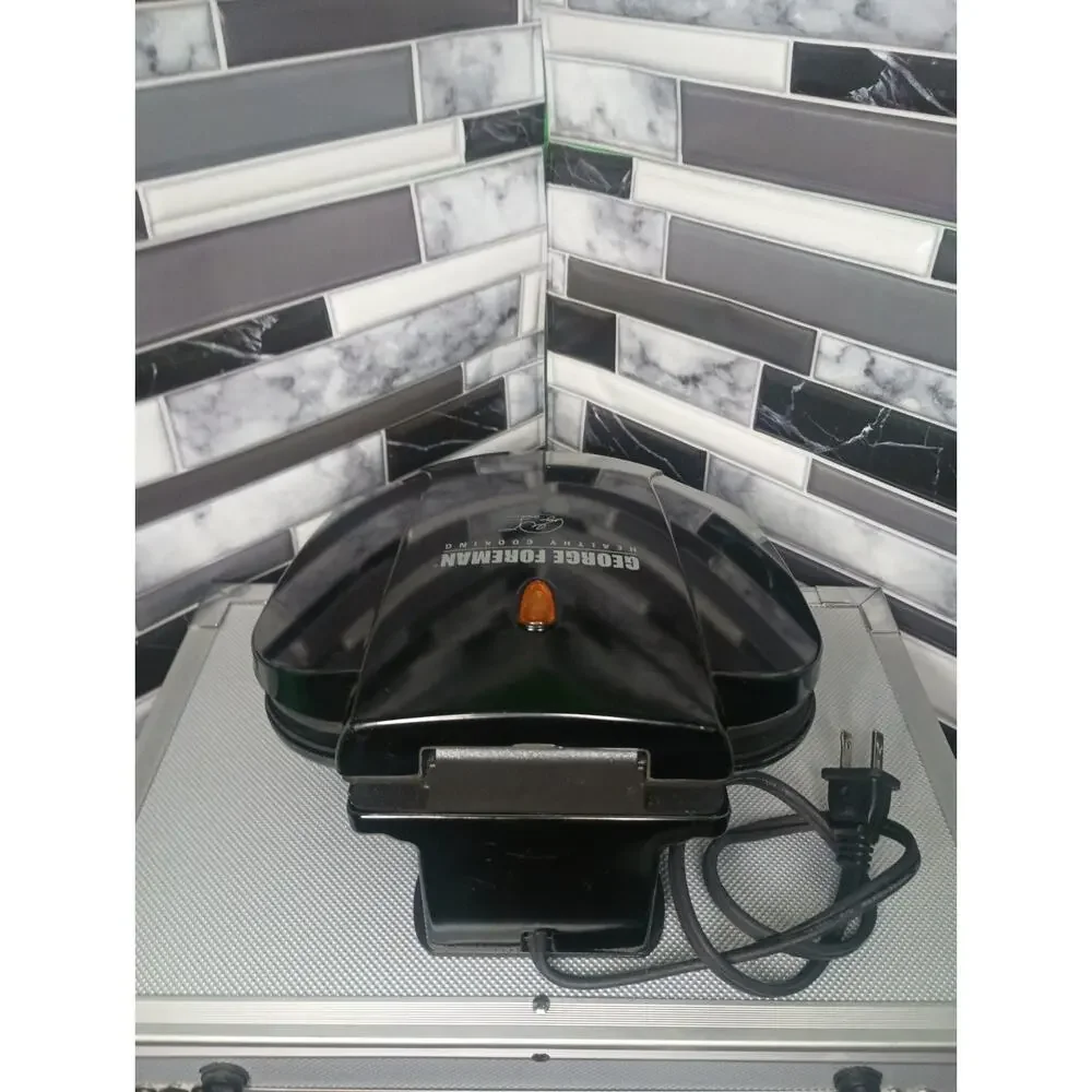 George Foreman GR0036B Grill Electric Indoor Non- Stick Grill Tested Working